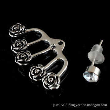 2013 Earring Jewelry Wedding Ear Clip Rhinestone Rose Ear Cuff EC21